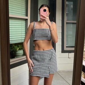 SNDYS revolve skirt and top set